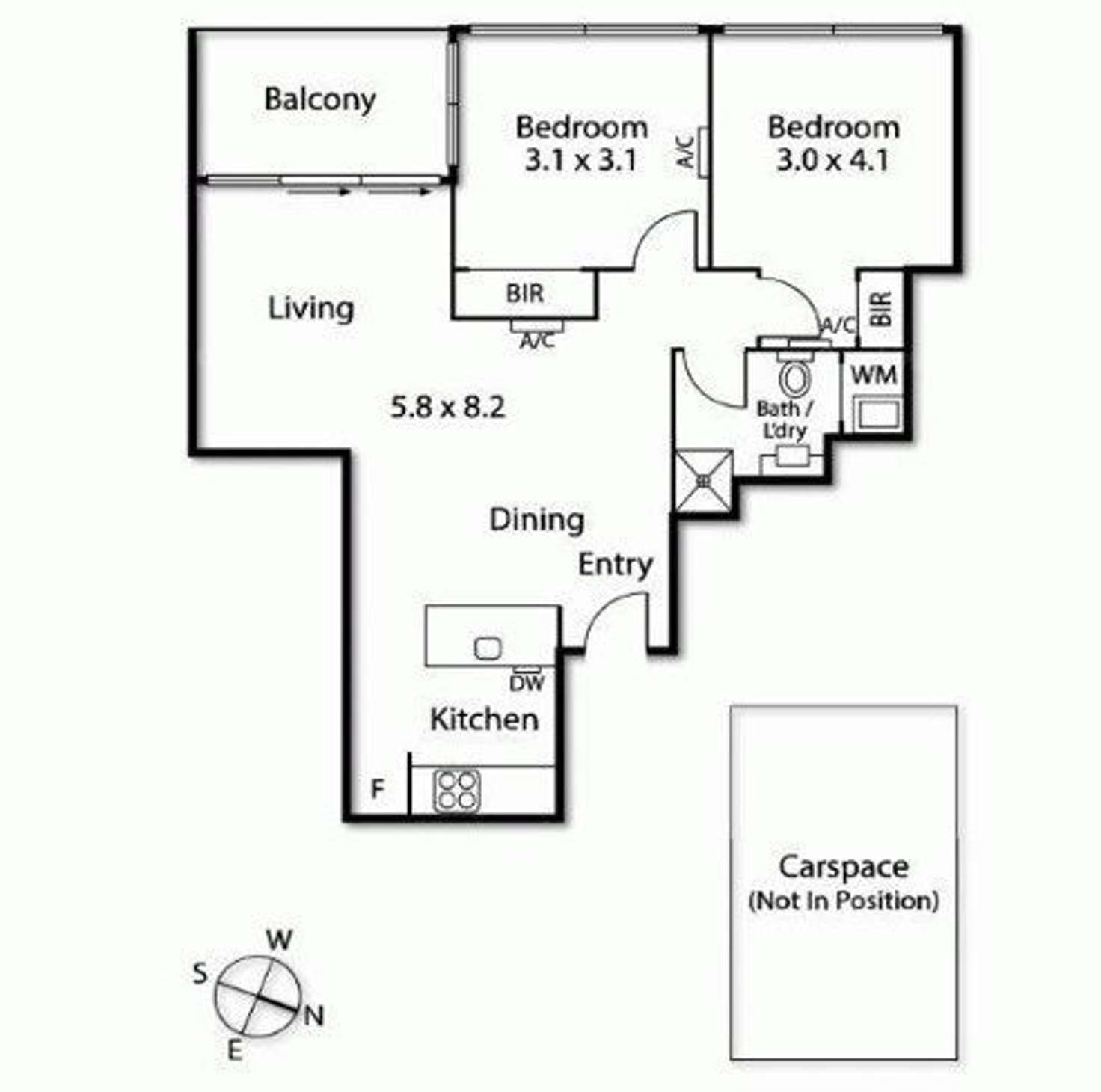 Floorplan of Homely apartment listing, 514/594 St Kilda Road, Melbourne VIC 3004