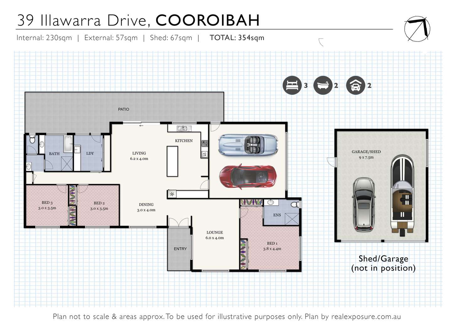 Floorplan of Homely house listing, 39 Illawarra Drive, Cooroibah QLD 4565