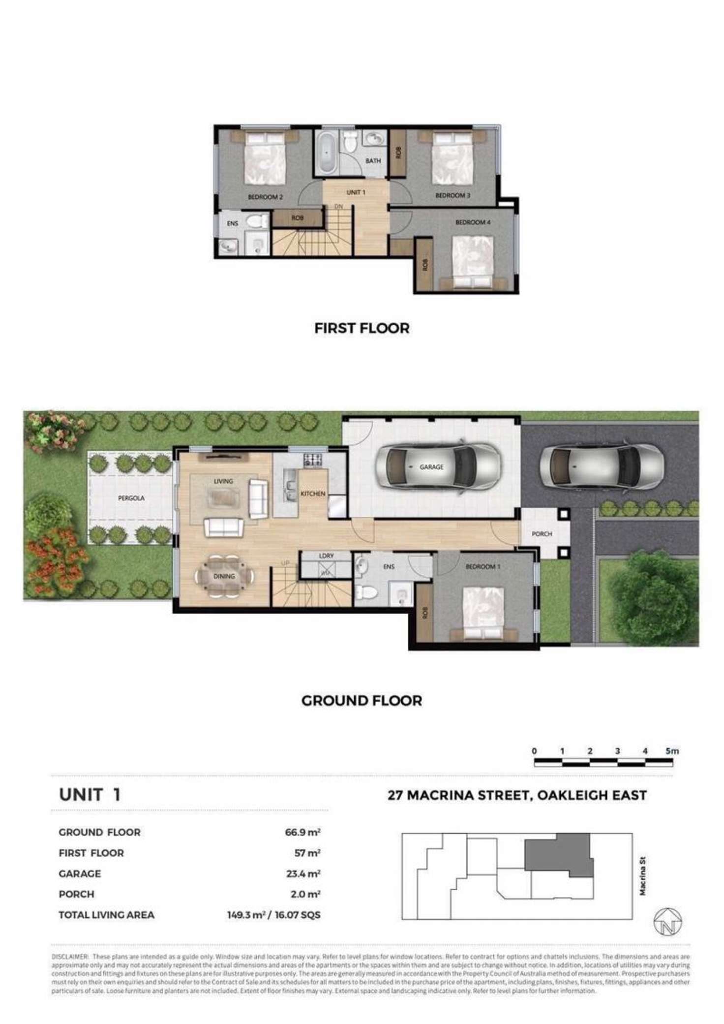Floorplan of Homely townhouse listing, Lot 1/27 Macrina st, Oakleigh East VIC 3166