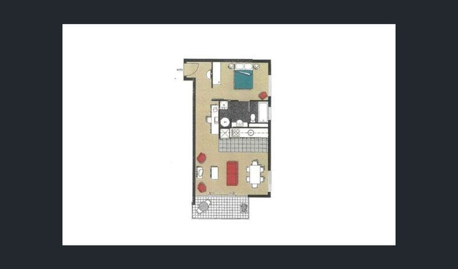 Floorplan of Homely apartment listing, 712/610 St Kilda Road, Melbourne VIC 3004