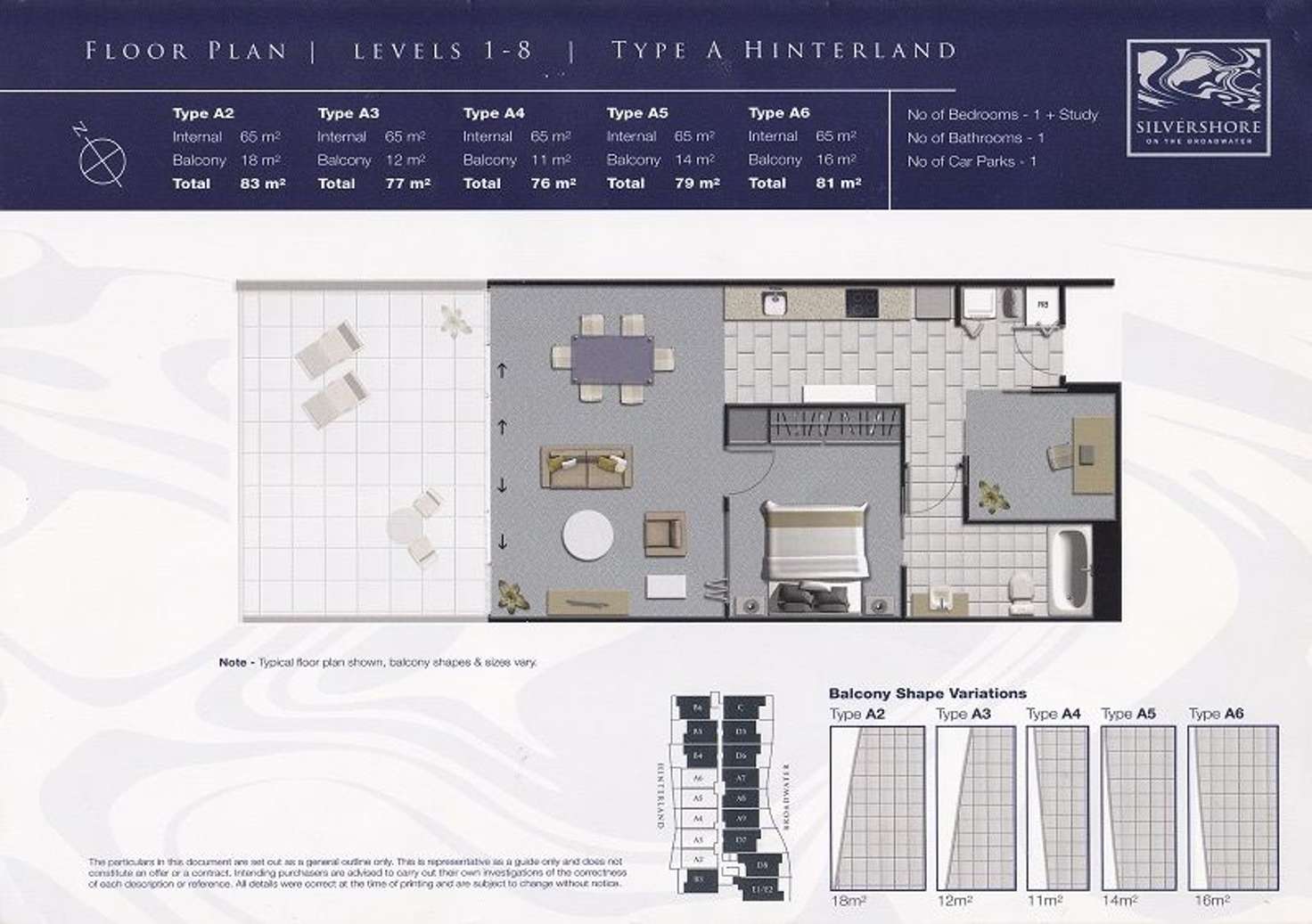 Floorplan of Homely apartment listing, 603/430 Marine Parade, Biggera Waters QLD 4216