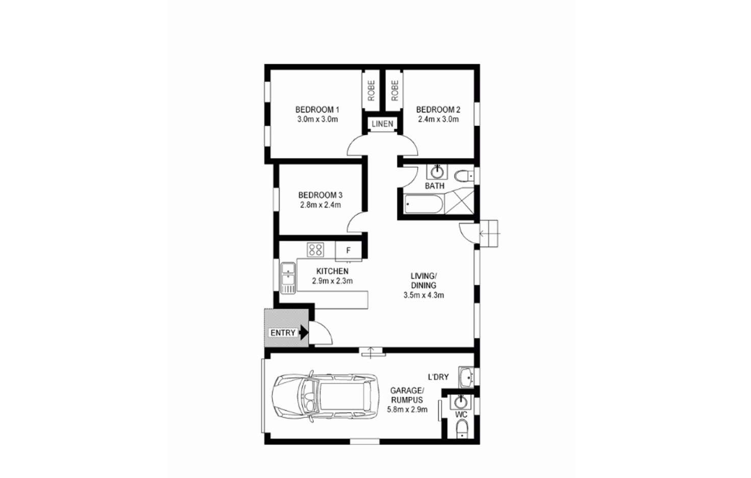 Floorplan of Homely house listing, 1B Ridge Street, Merrylands NSW 2160