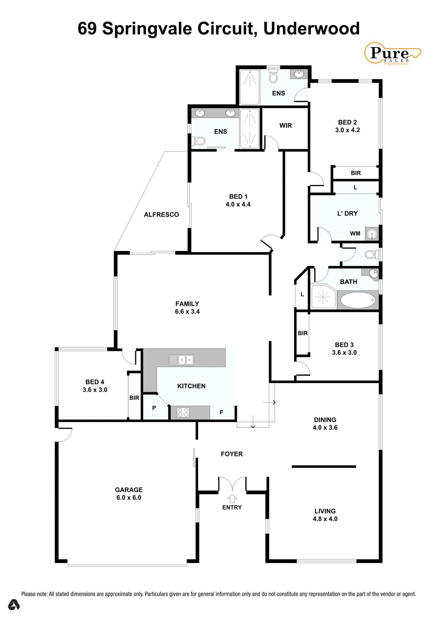 Floorplan of Homely house listing, 69 Springvale Circuit, Underwood QLD 4119