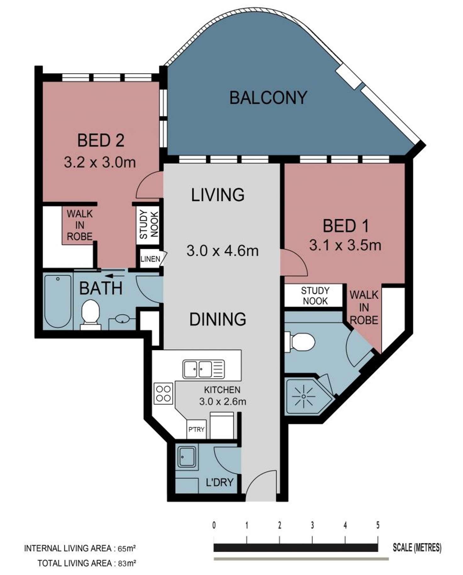 Floorplan of Homely apartment listing, 151/7 Land Street, Toowong QLD 4066