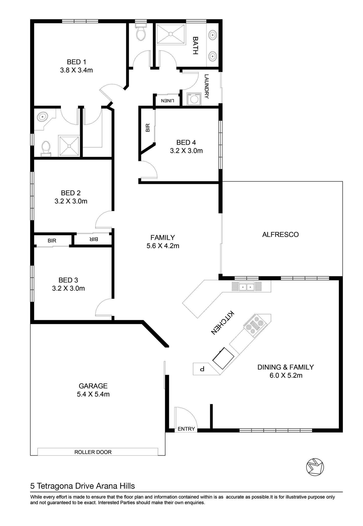 Floorplan of Homely house listing, 5 Tetragona Drive, Arana Hills QLD 4054