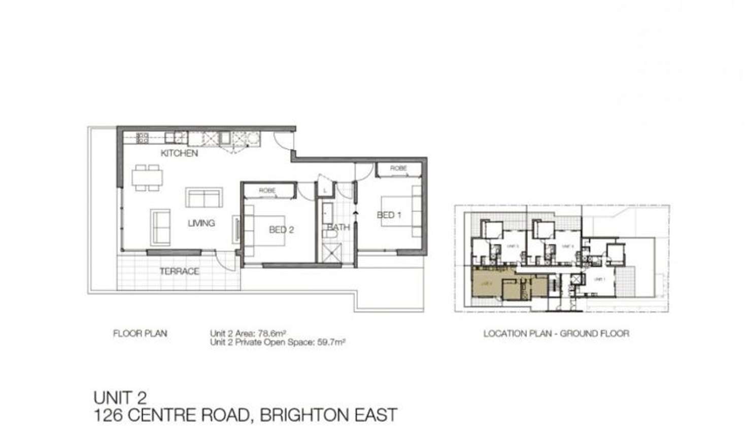Floorplan of Homely apartment listing, 2/126 Centre Road, Brighton East VIC 3187