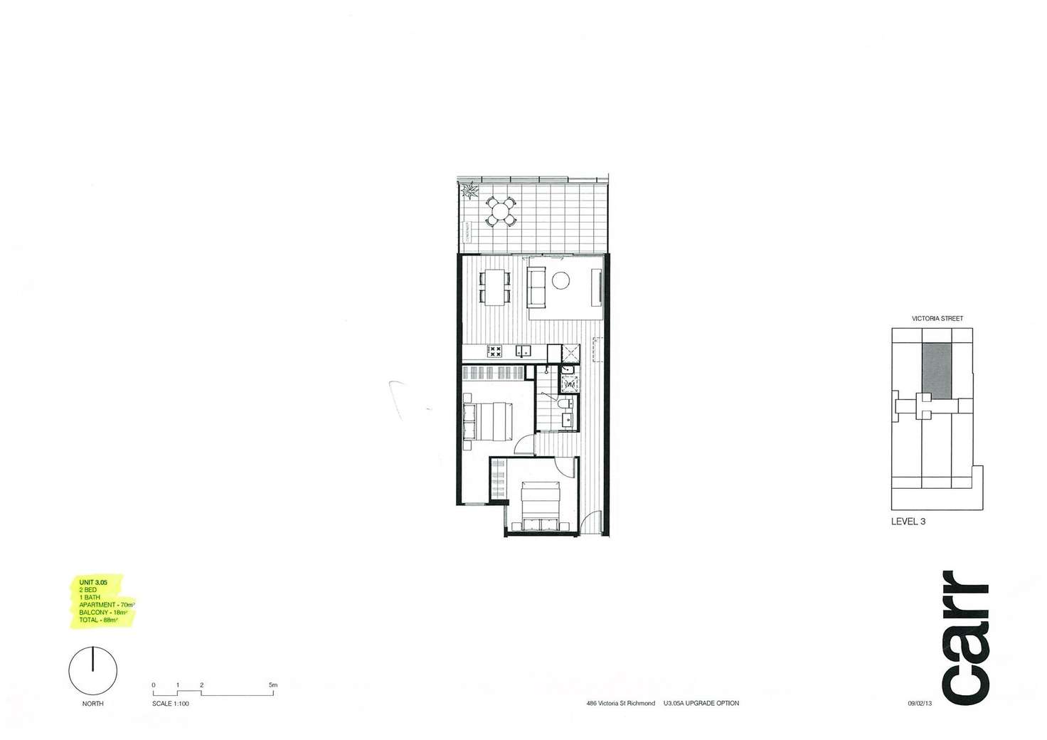 Floorplan of Homely other listing, 305/486 Victoria Street, Richmond VIC 3121