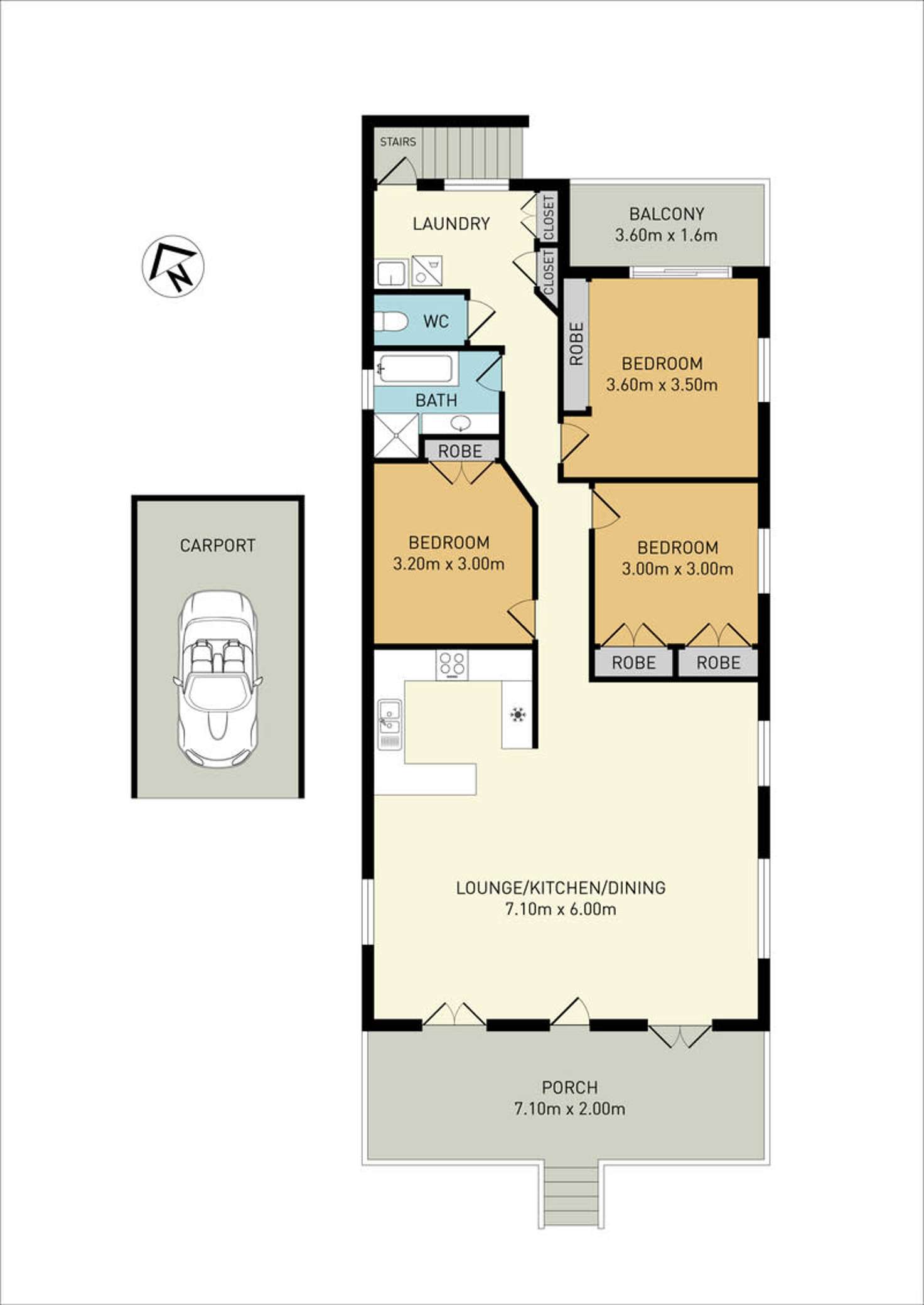 Floorplan of Homely house listing, 7 Burke Street, Coorparoo QLD 4151