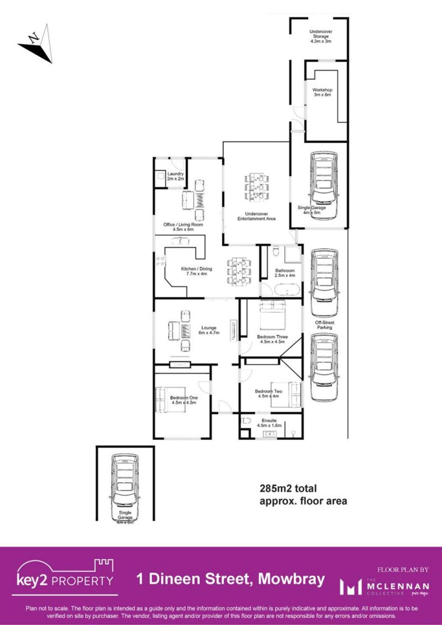 Floorplan of Homely house listing, 1 Dineen Street, Mowbray TAS 7248