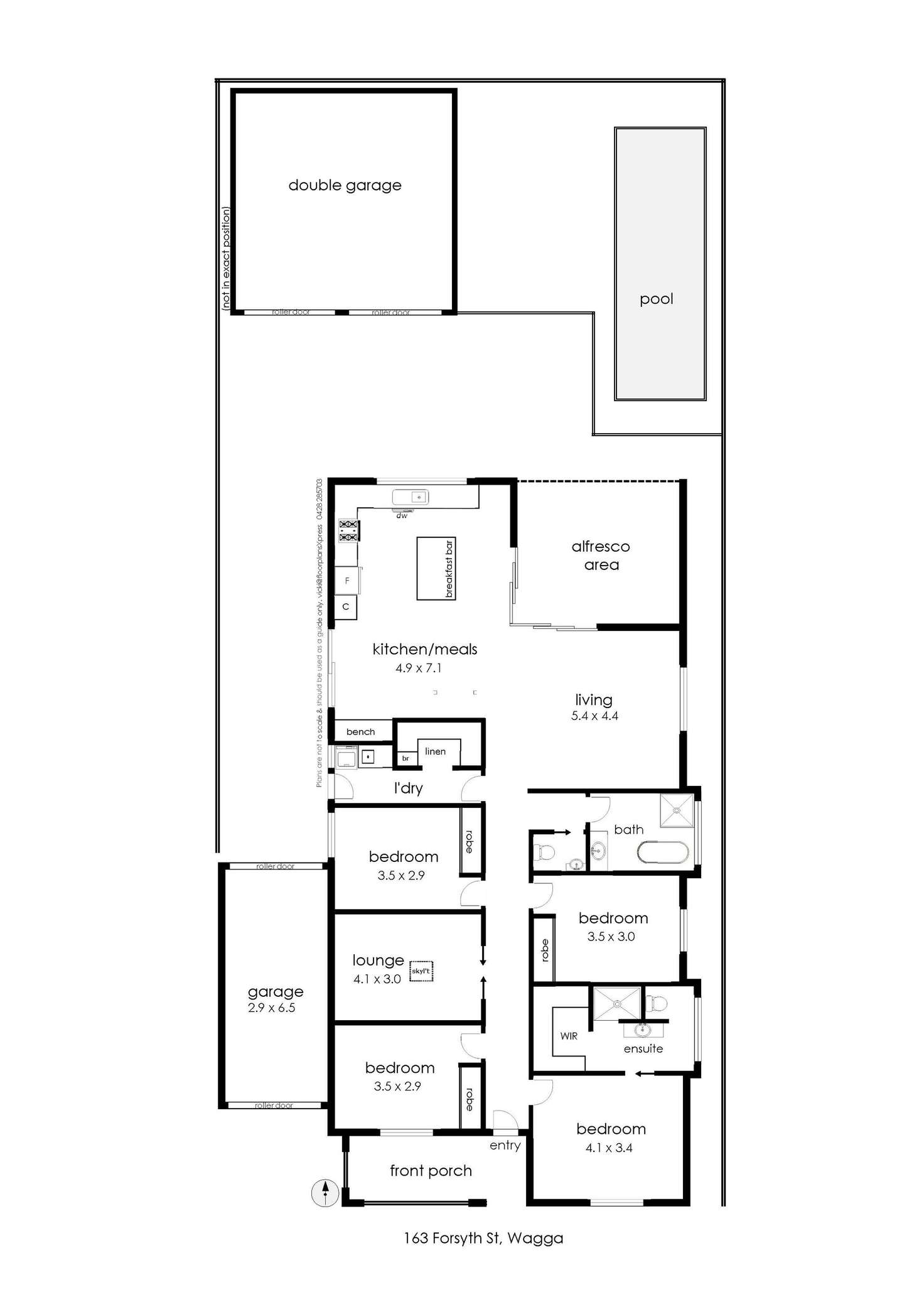 Floorplan of Homely house listing, 163 Forsyth Street, Wagga Wagga NSW 2650
