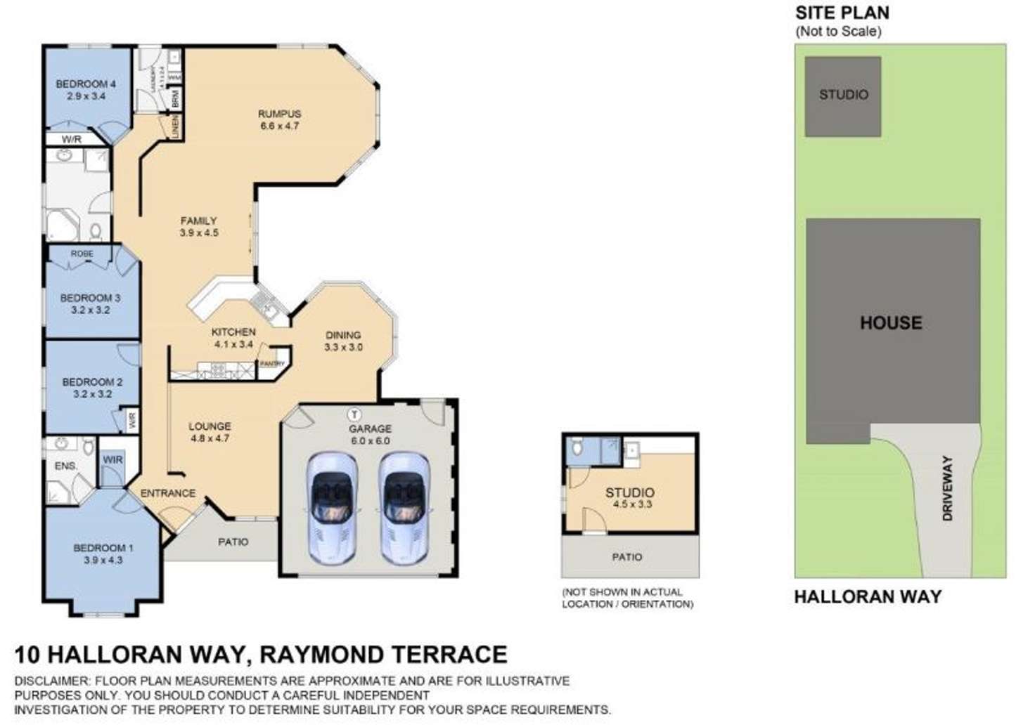 Floorplan of Homely house listing, 10 Halloran Way, Raymond Terrace NSW 2324