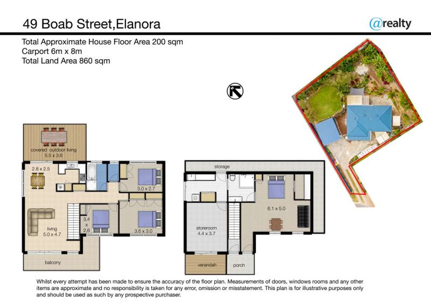 Floorplan of Homely house listing, 49 Boab Street, Elanora QLD 4221