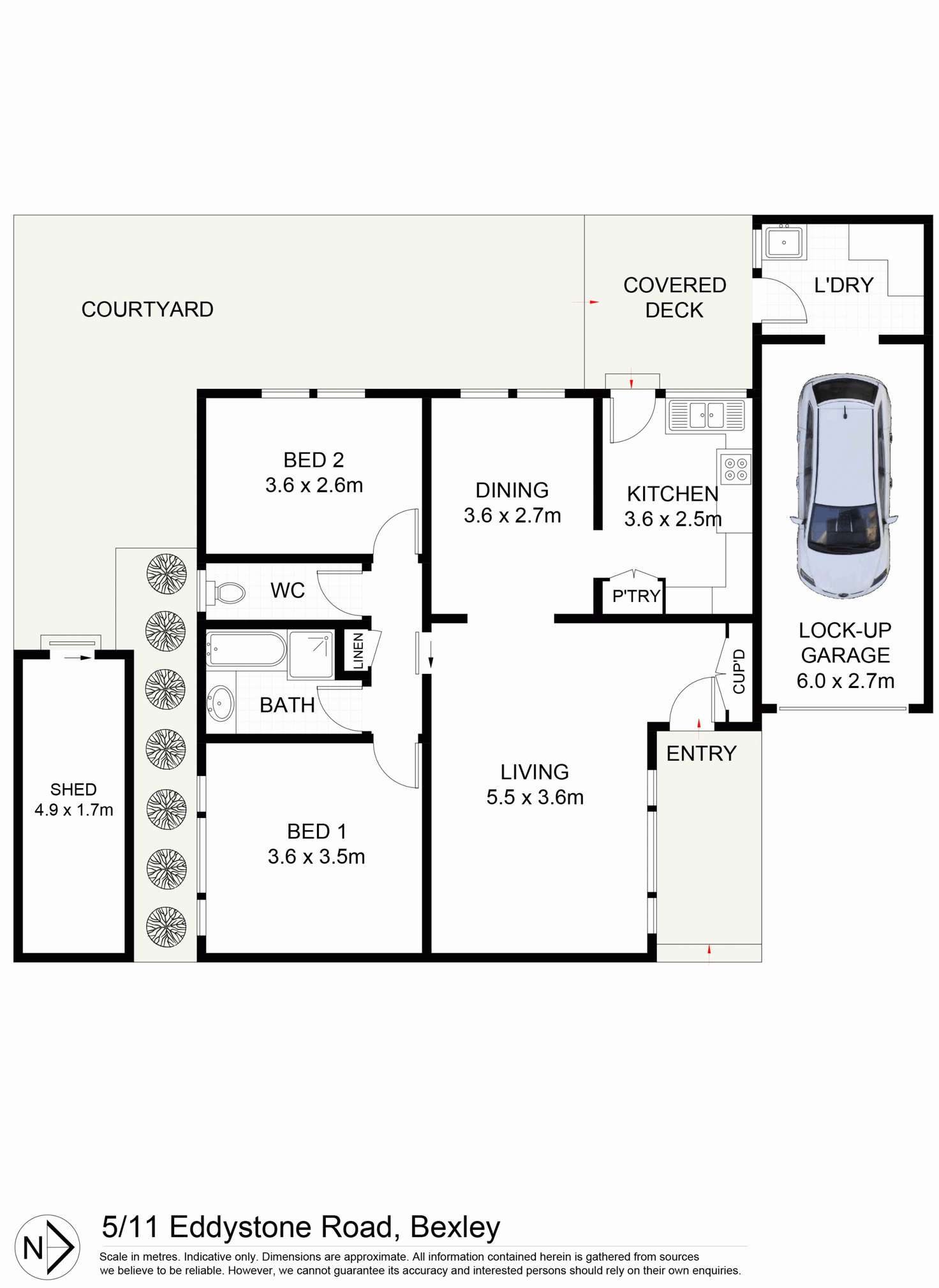 Floorplan of Homely house listing, 5/11-15 Eddystone Road, Bexley NSW 2207