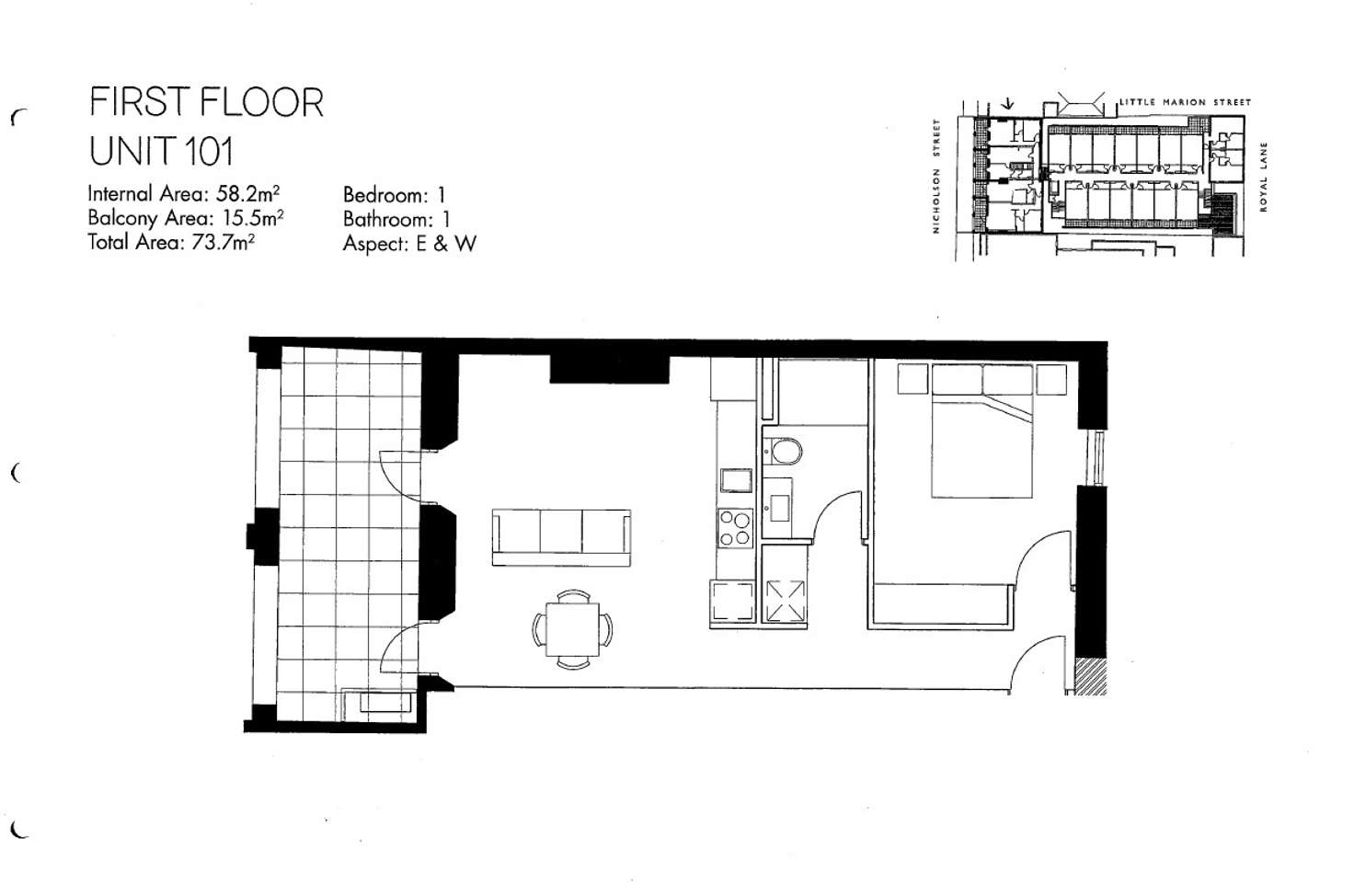 Floorplan of Homely other listing, 101/70-74 Nicholson Street, Fitzroy VIC 3065