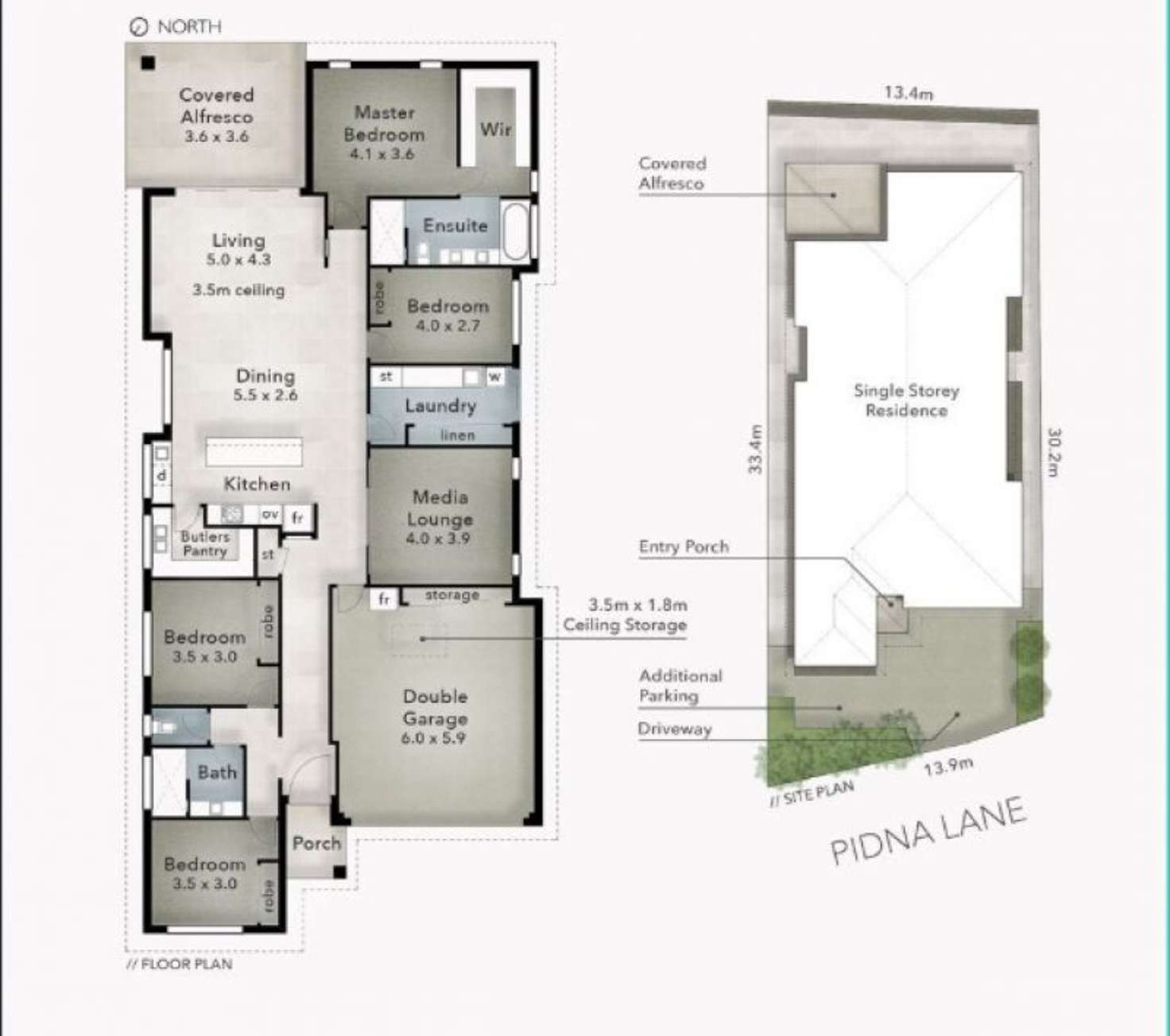 Floorplan of Homely house listing, 3 Pidna Lane, Pimpama QLD 4209