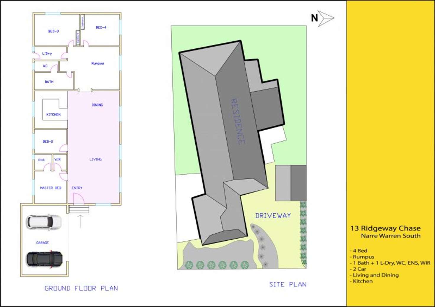 Floorplan of Homely house listing, 13 Ridgeway Chase, Narre Warren South VIC 3805