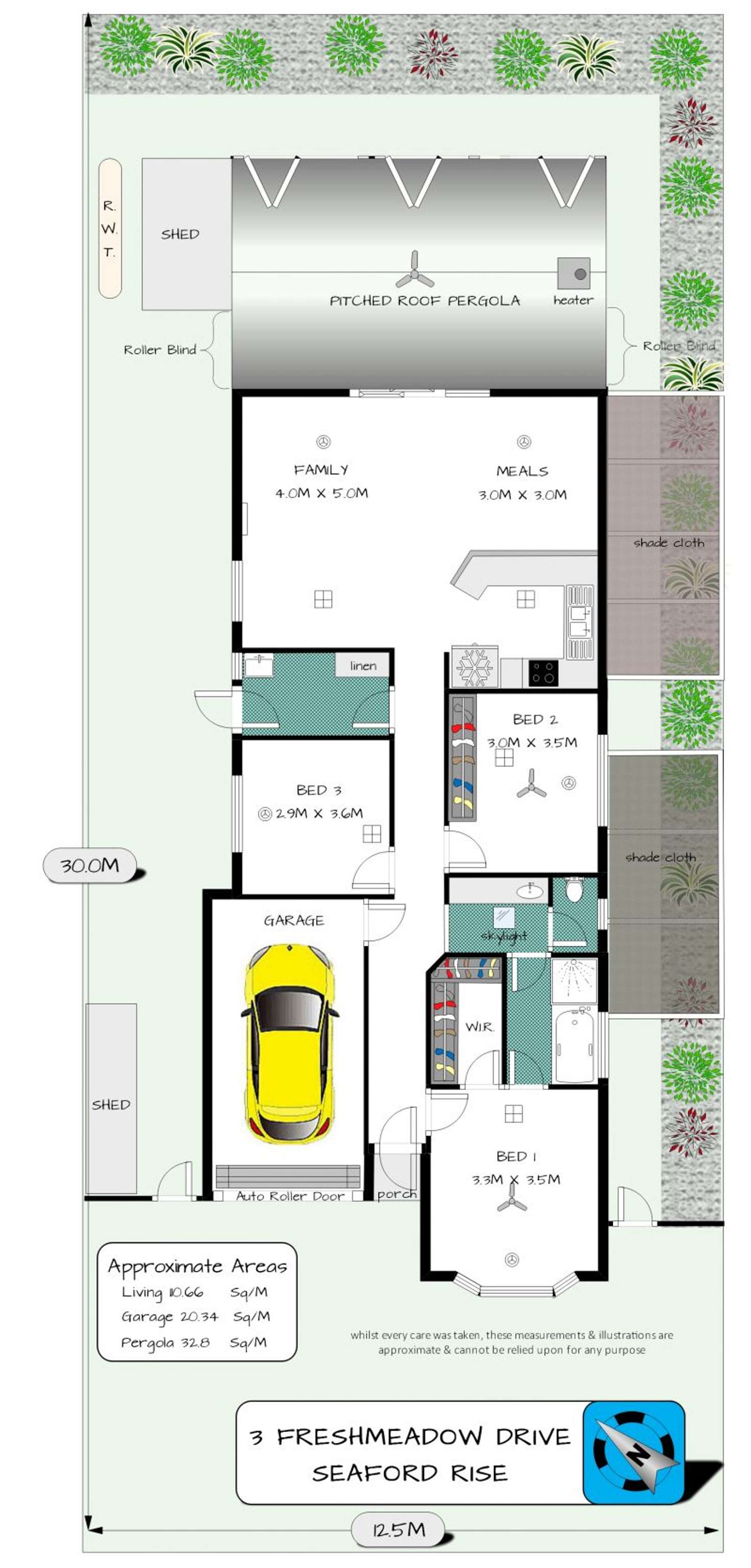 Floorplan of Homely house listing, 3 Freshmeadow Drive, Seaford Rise SA 5169