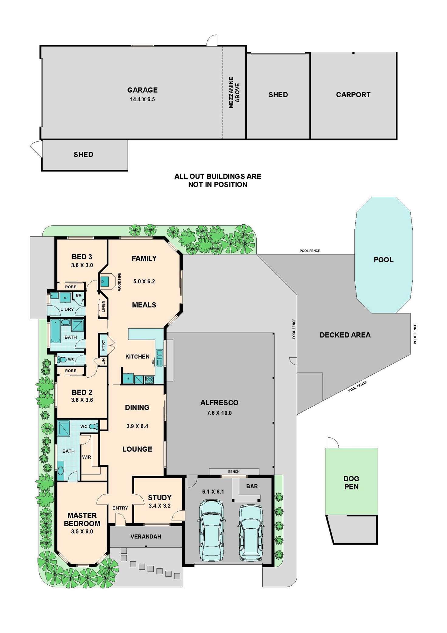 Floorplan of Homely house listing, 735 O'Gradys Road, Wandong VIC 3758