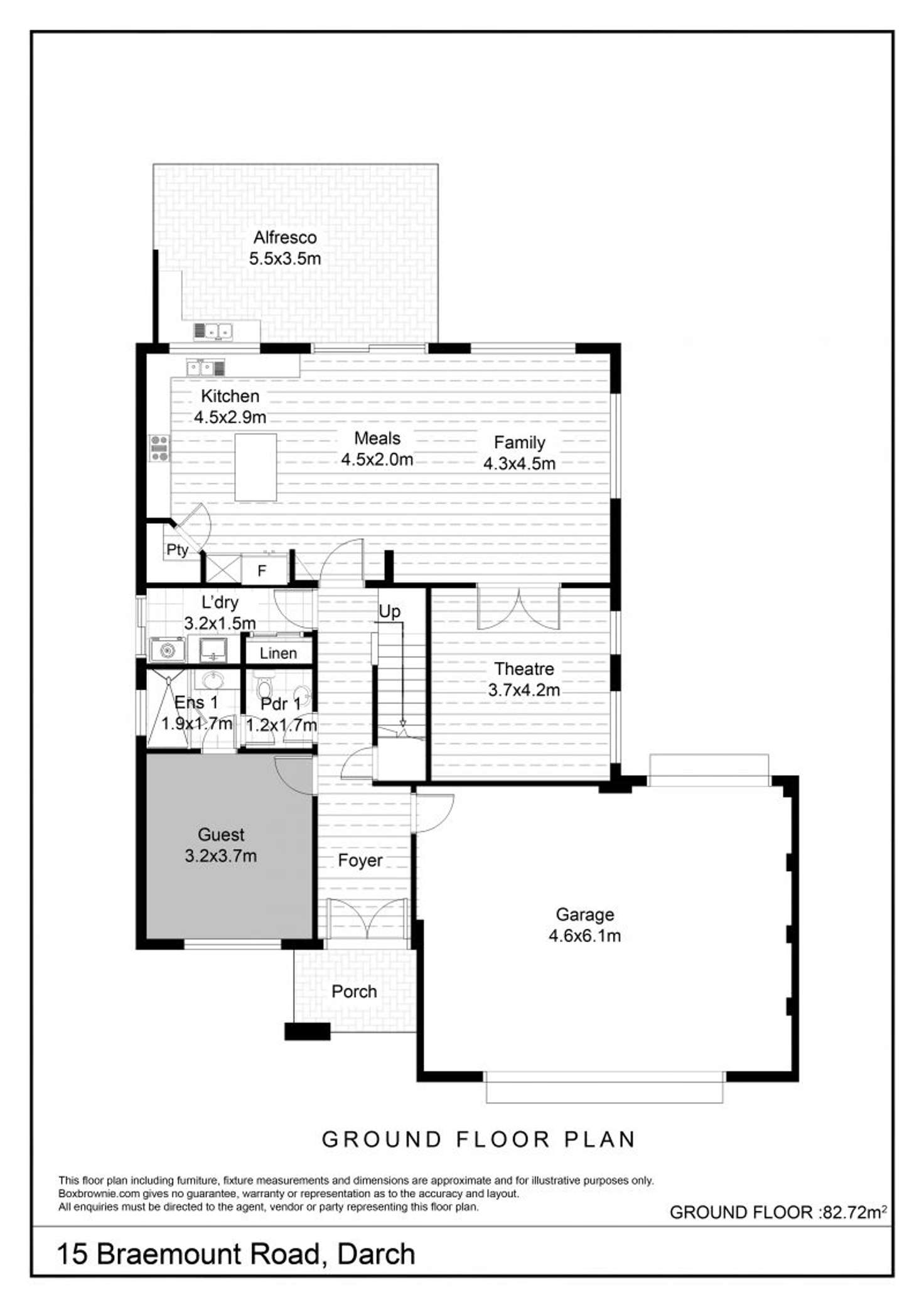 Floorplan of Homely house listing, 15 Braemount Road, Darch WA 6065
