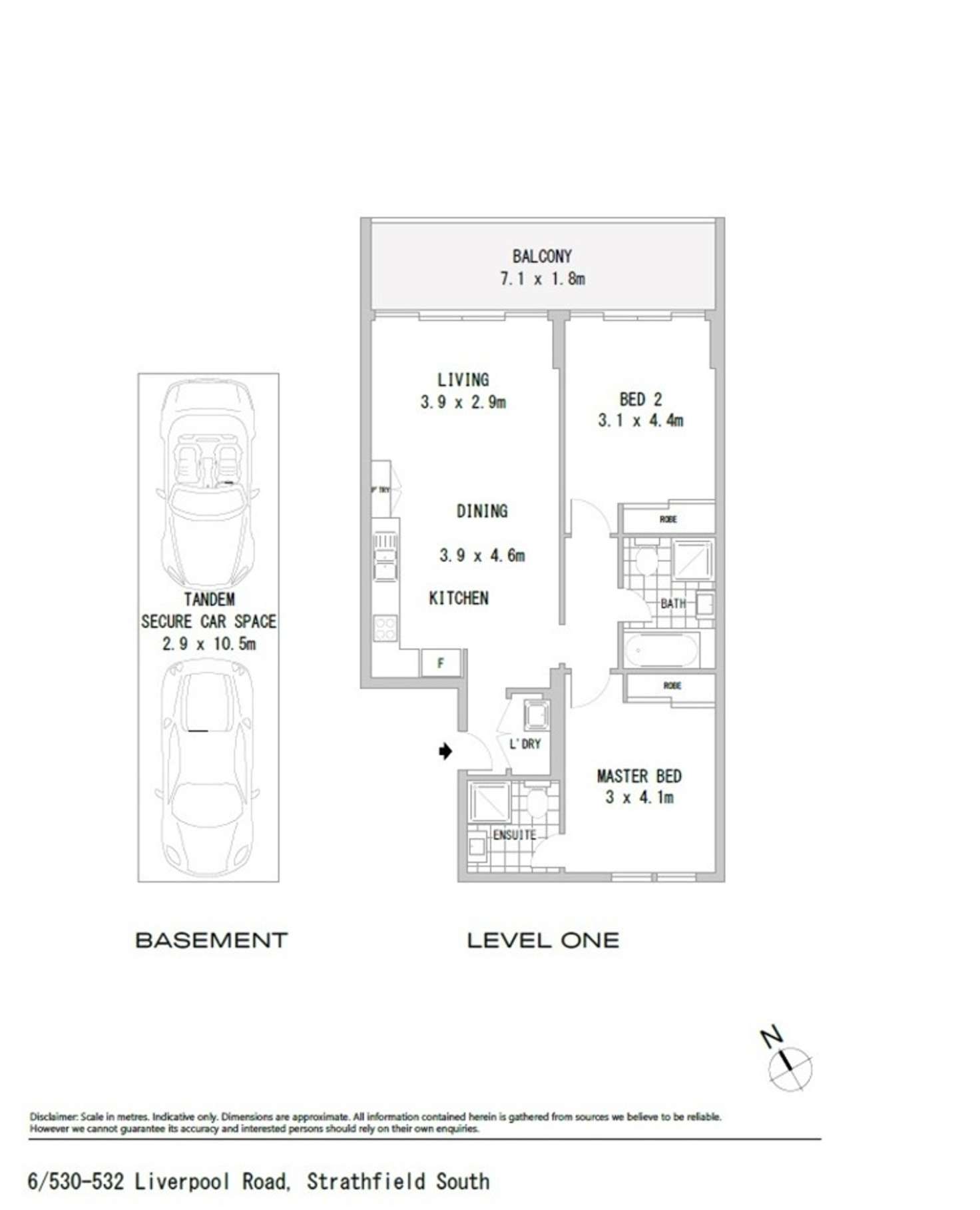 Floorplan of Homely apartment listing, 6/530-532 Liverpool Road, Strathfield South NSW 2136