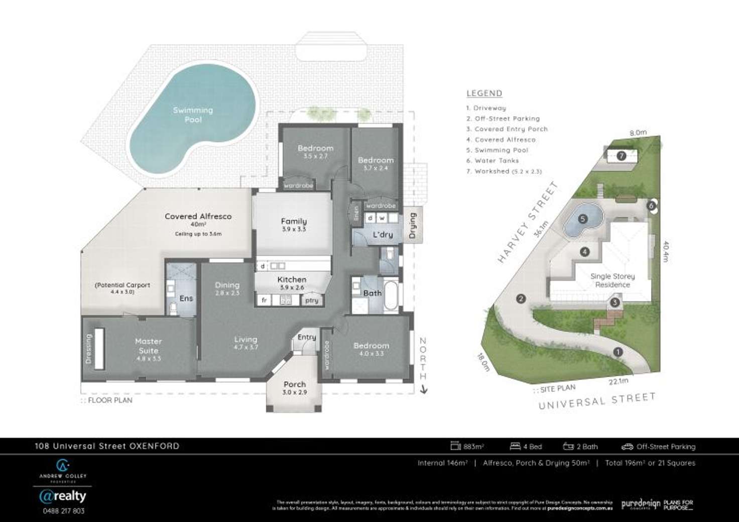 Floorplan of Homely house listing, 108 Universal Street, Oxenford QLD 4210