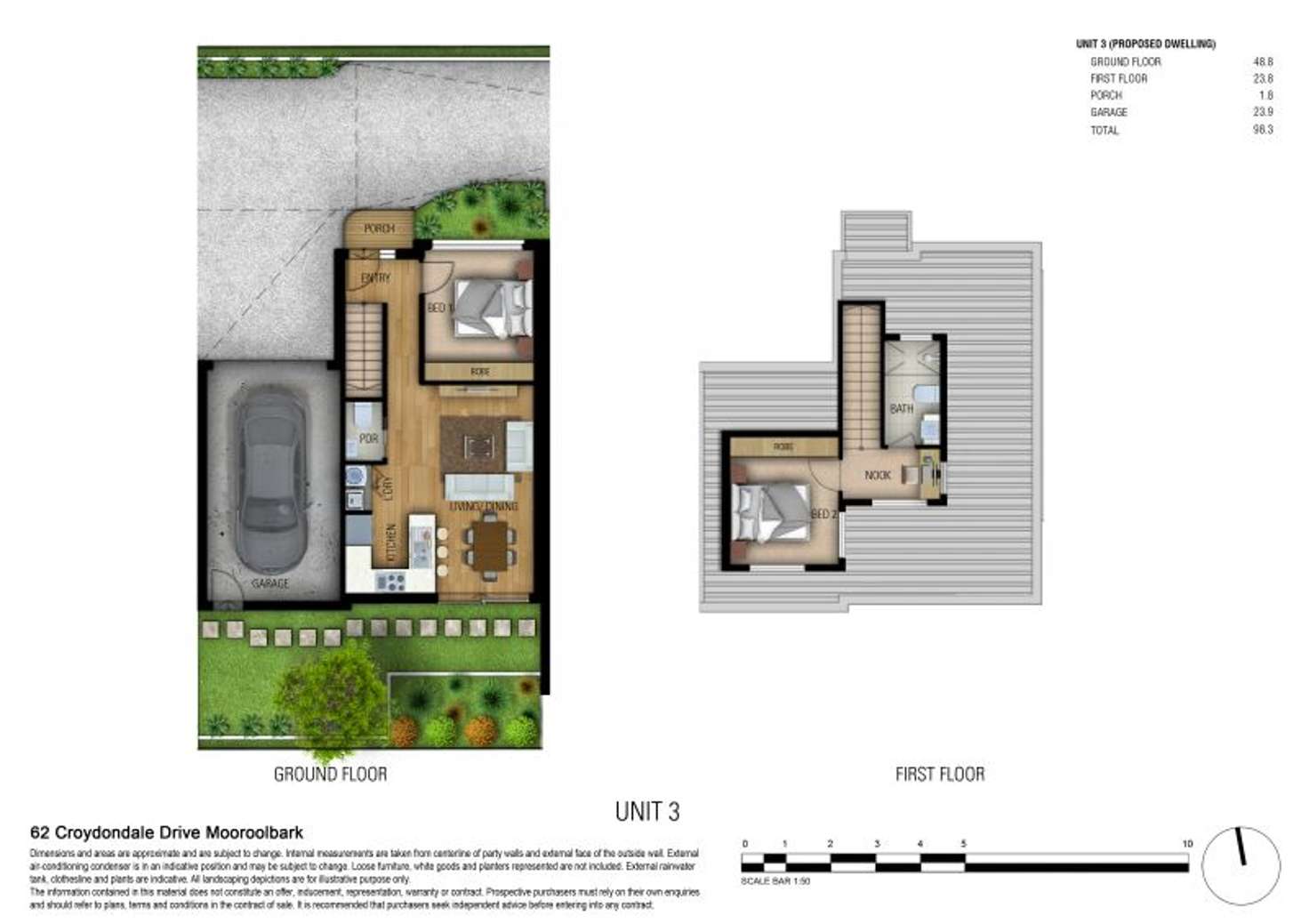 Floorplan of Homely townhouse listing, 3/62 Croydondale Drive, Mooroolbark VIC 3138