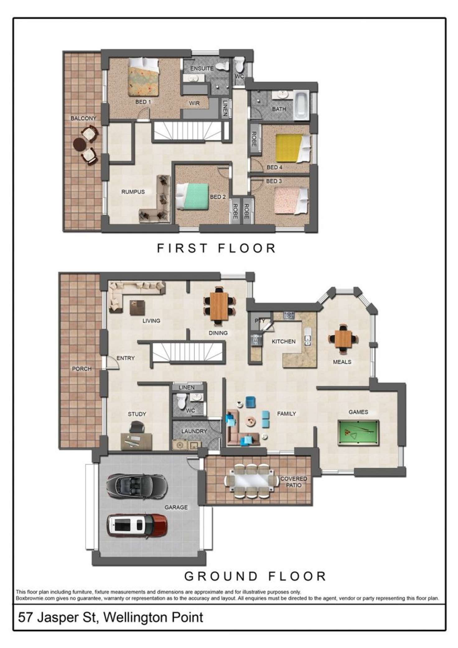 Floorplan of Homely house listing, 57 Jasper Street, Wellington Point QLD 4160