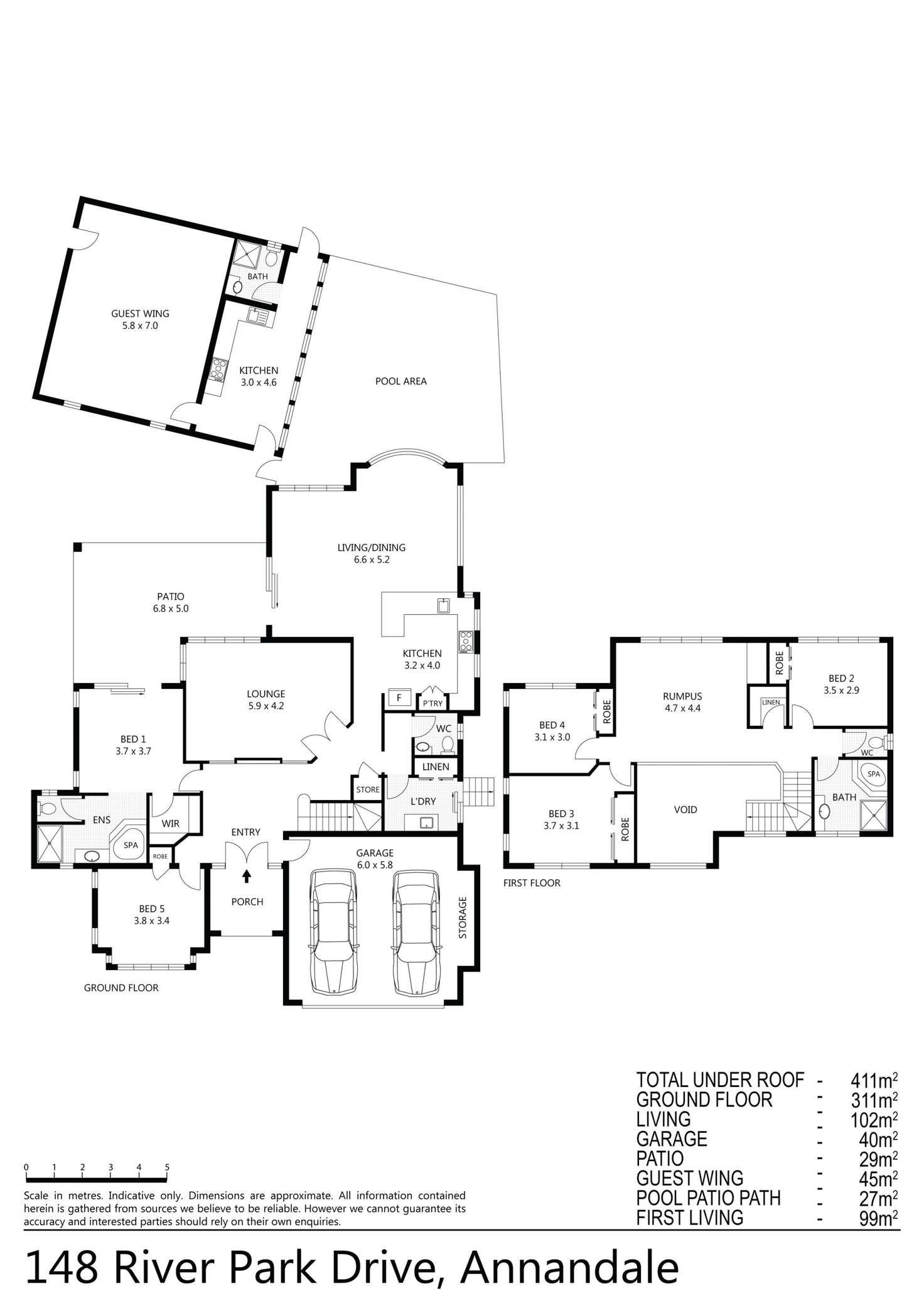 Floorplan of Homely house listing, 148 River Park Drive, Annandale QLD 4814