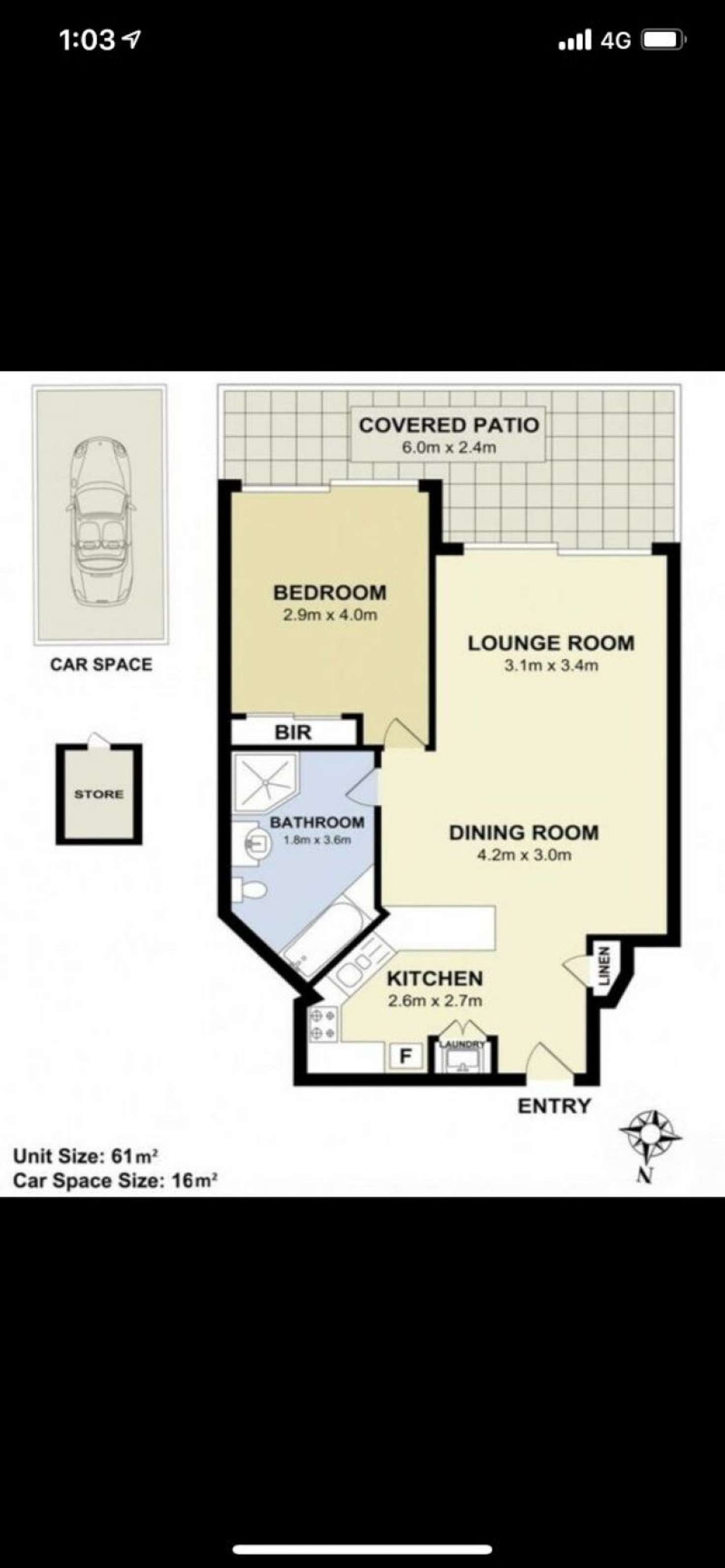 Floorplan of Homely apartment listing, 13/370 Sydney Road, Balgowlah NSW 2093