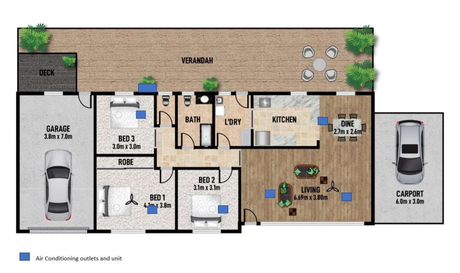 Floorplan of Homely house listing, 21 Pine Avenue, Victor Harbor SA 5211