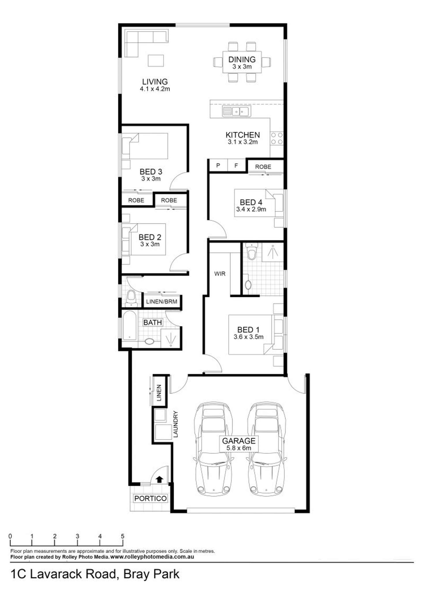 Floorplan of Homely house listing, 1c Lavarack Road, Bray Park QLD 4500
