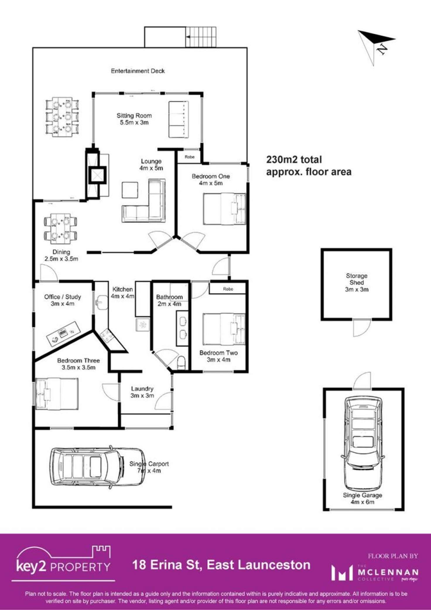 Floorplan of Homely house listing, 18 Erina Street, East Launceston TAS 7250