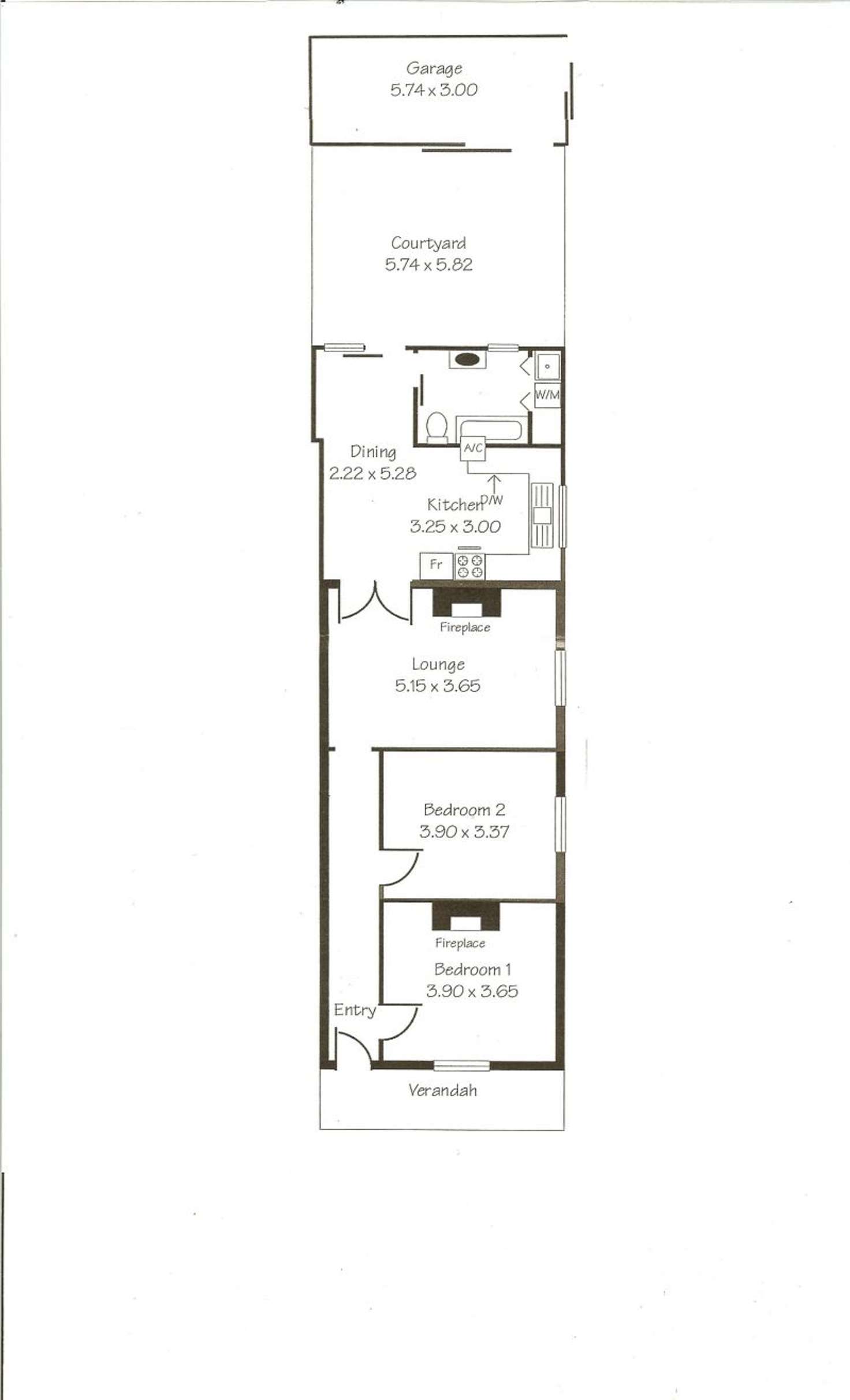 Floorplan of Homely house listing, 44 McLaren St, Adelaide SA 5000