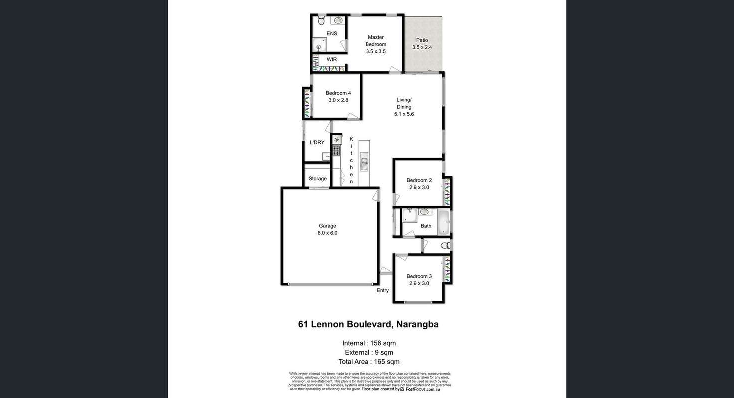 Floorplan of Homely house listing, 61 Lennon Boulevard, Narangba QLD 4504