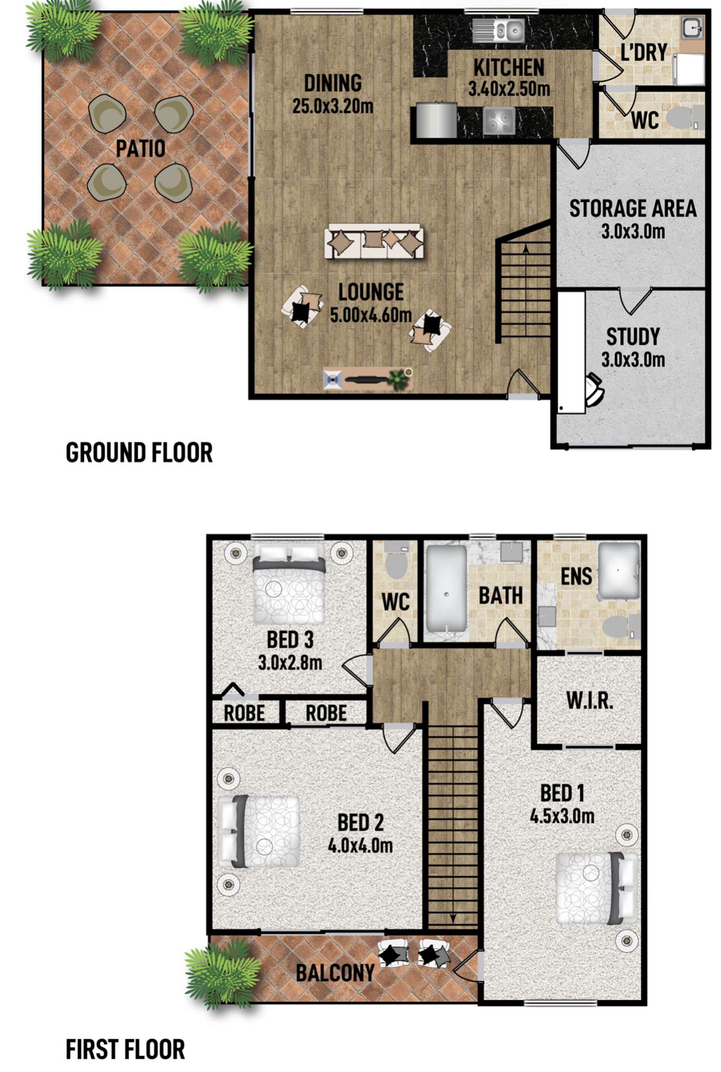 Floorplan of Homely townhouse listing, 4 Mons Road, Carina Heights QLD 4152