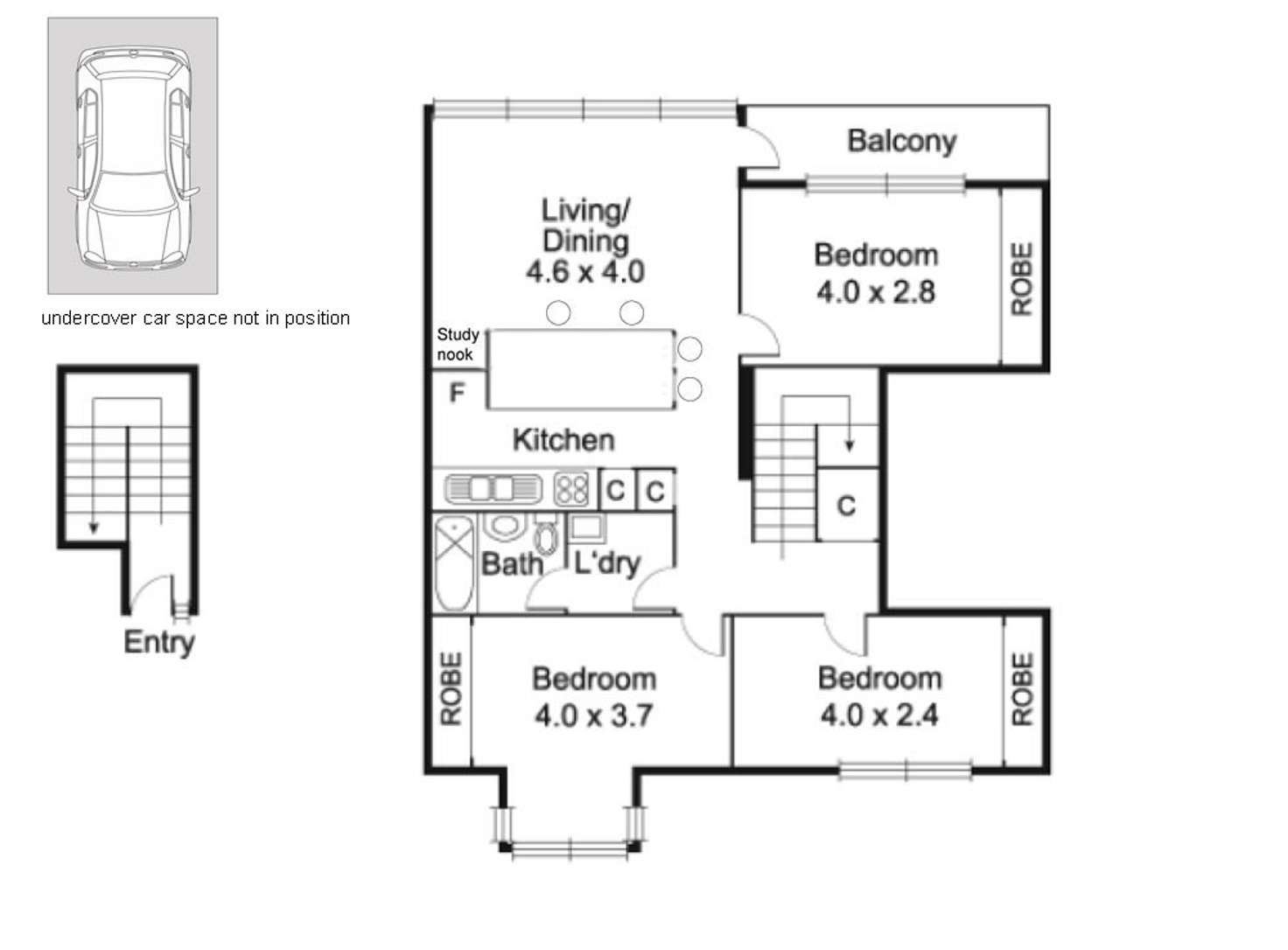 Floorplan of Homely apartment listing, 29/422 Cardigan Street, Carlton VIC 3053