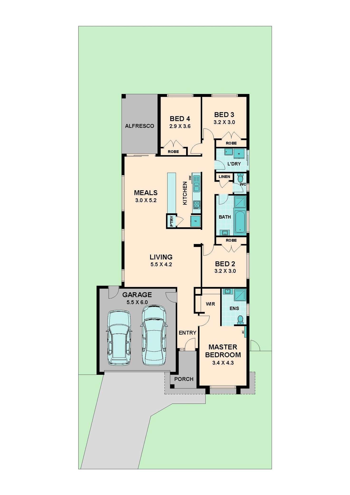 Floorplan of Homely house listing, 43 Watergum Way, Wallan VIC 3756