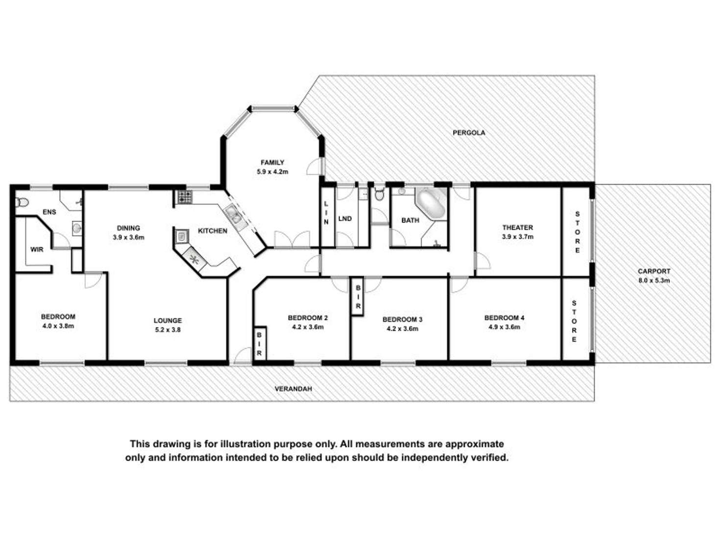 Floorplan of Homely house listing, 41 Cutting Court, Worrolong SA 5291