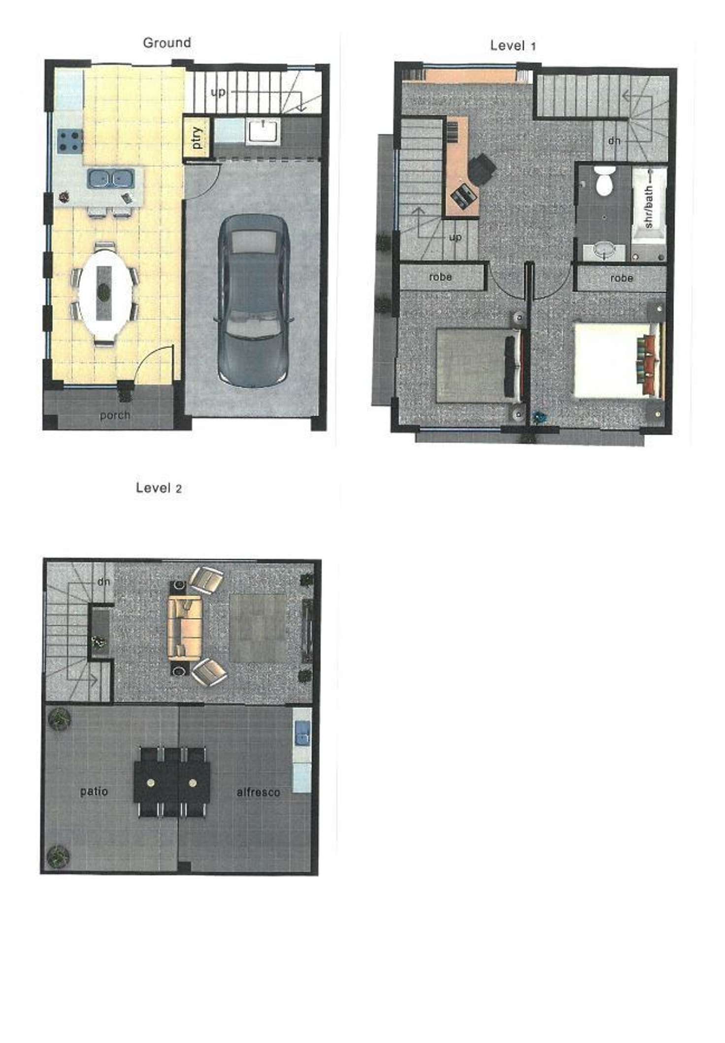 Floorplan of Homely townhouse listing, 3/172 Churchill Rd, Prospect SA 5082