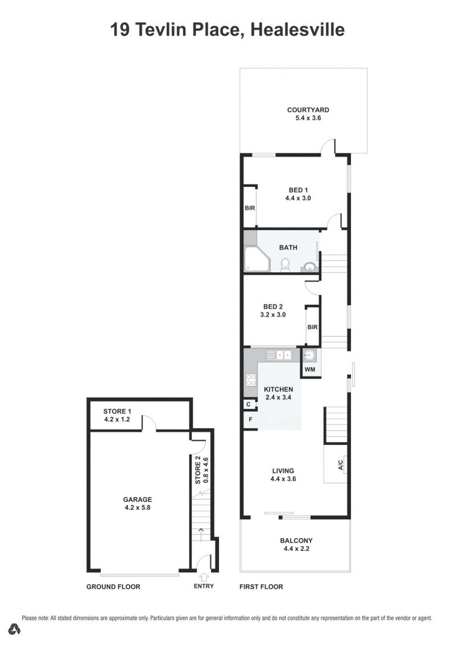 Floorplan of Homely townhouse listing, 19 Tevlin Place, Healesville VIC 3777