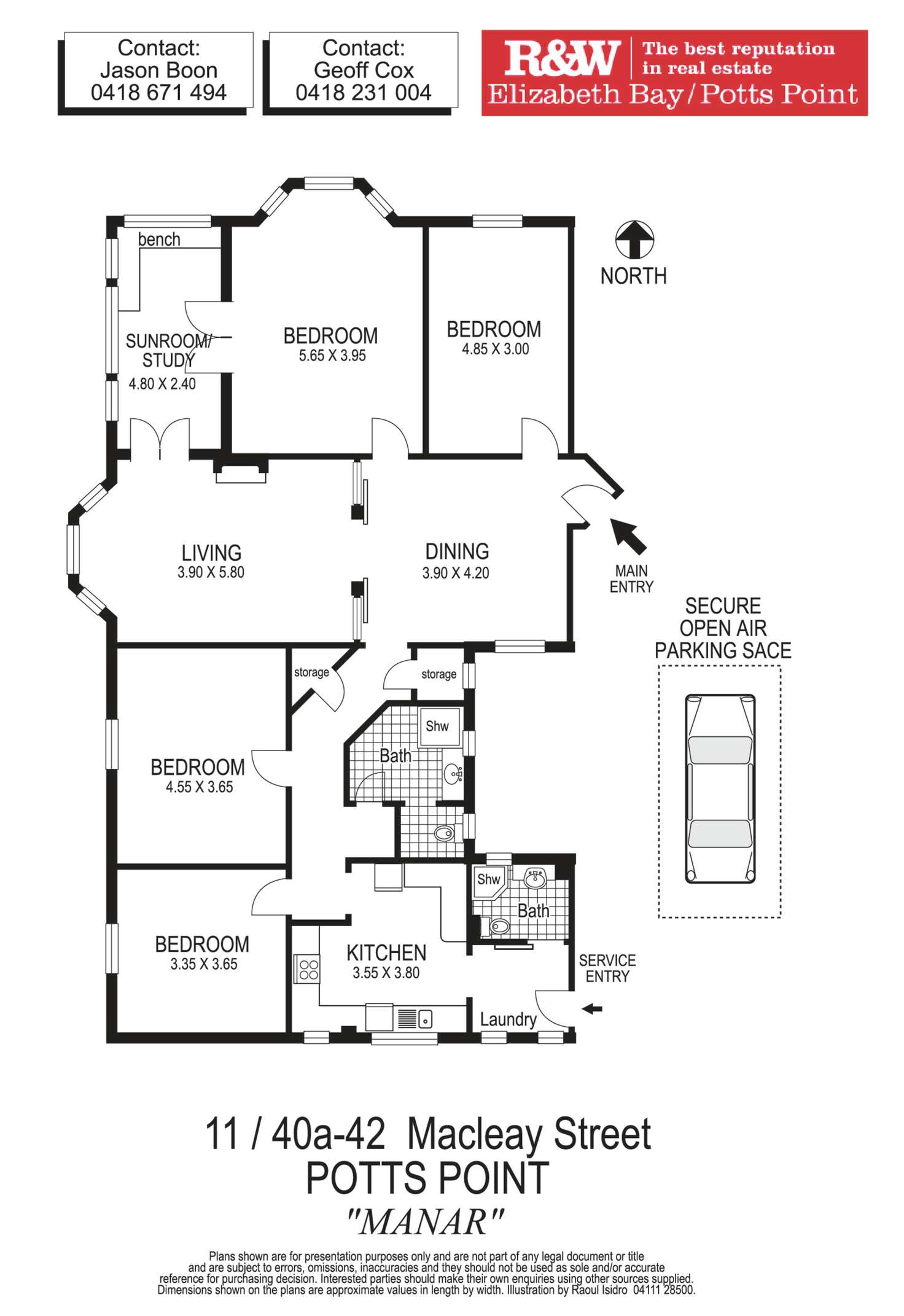 Floorplan of Homely apartment listing, 11/40A-42 Macleay Street, Potts Point NSW 2011