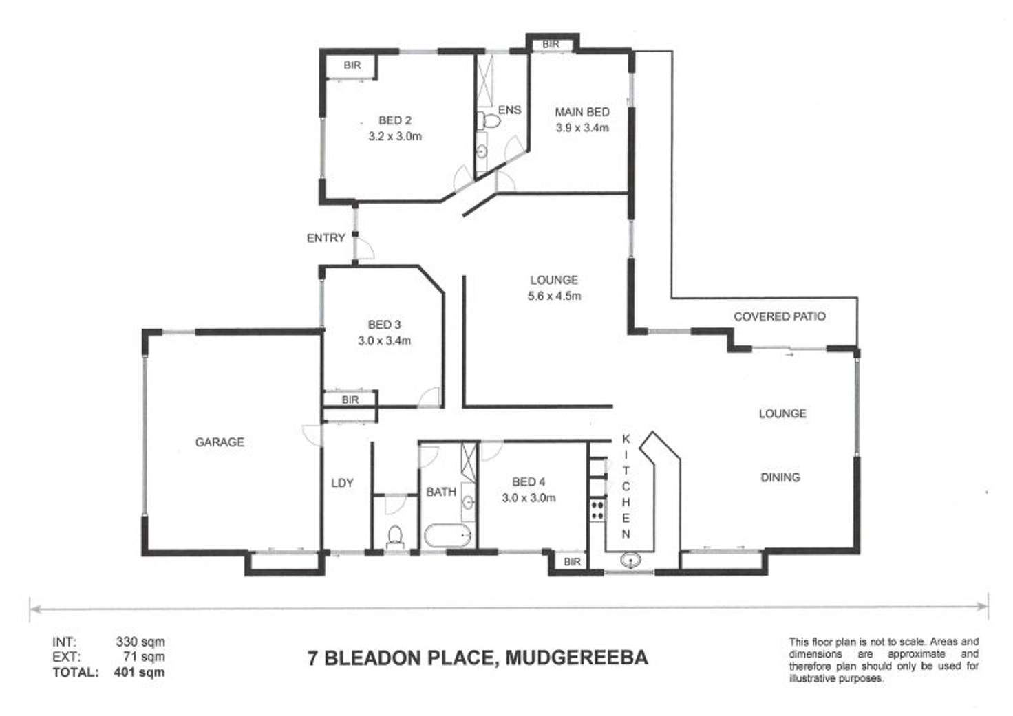 Floorplan of Homely house listing, 7 Bleadon Place, Mudgeeraba QLD 4213