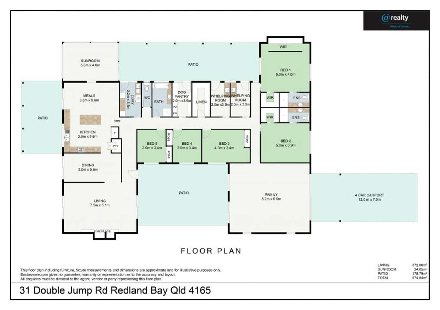 Floorplan of Homely acreageSemiRural listing, 31 Double Jump Road, Redland Bay QLD 4165