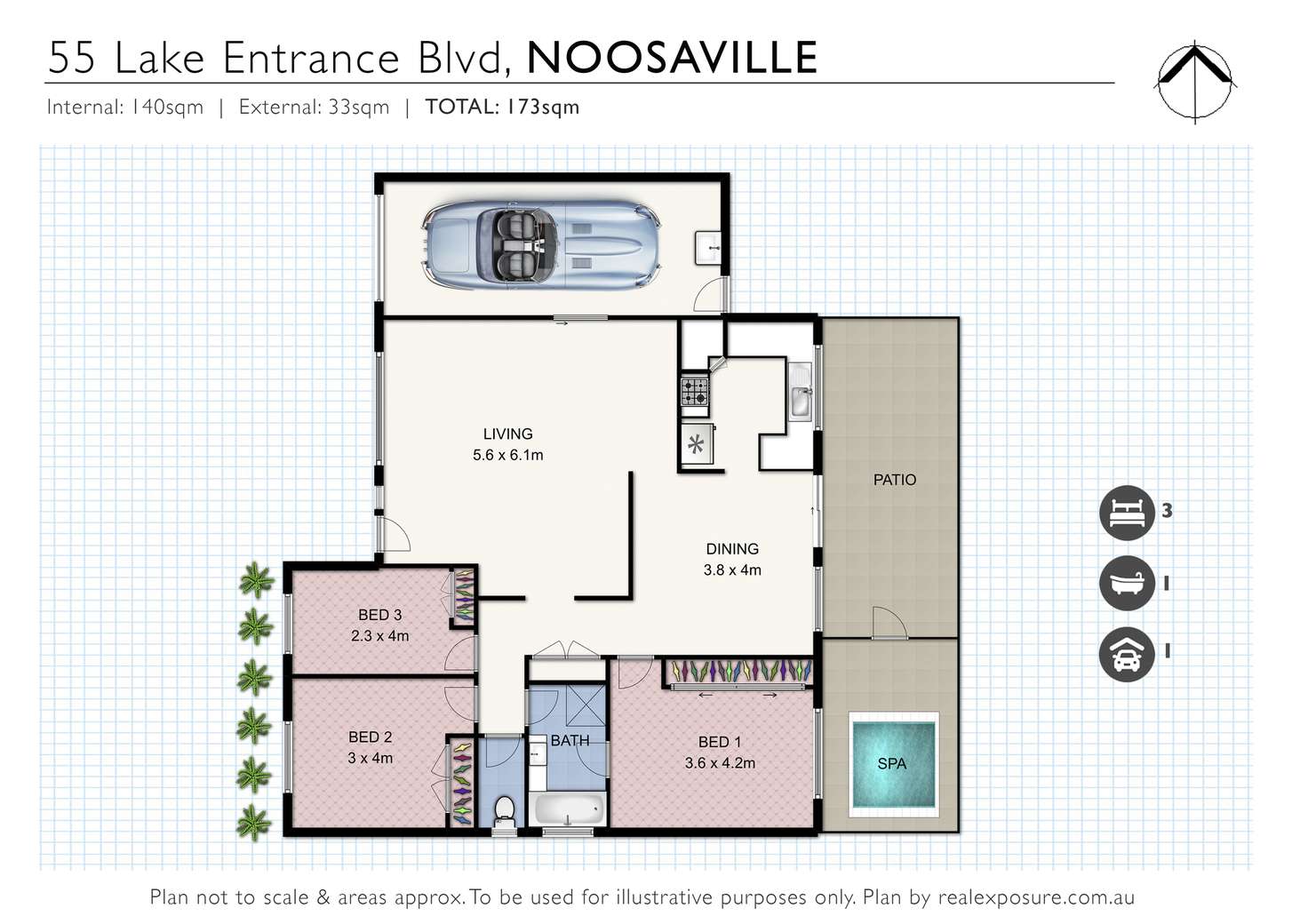 Floorplan of Homely house listing, 55 Lake Entrance Boulevard, Noosaville QLD 4566