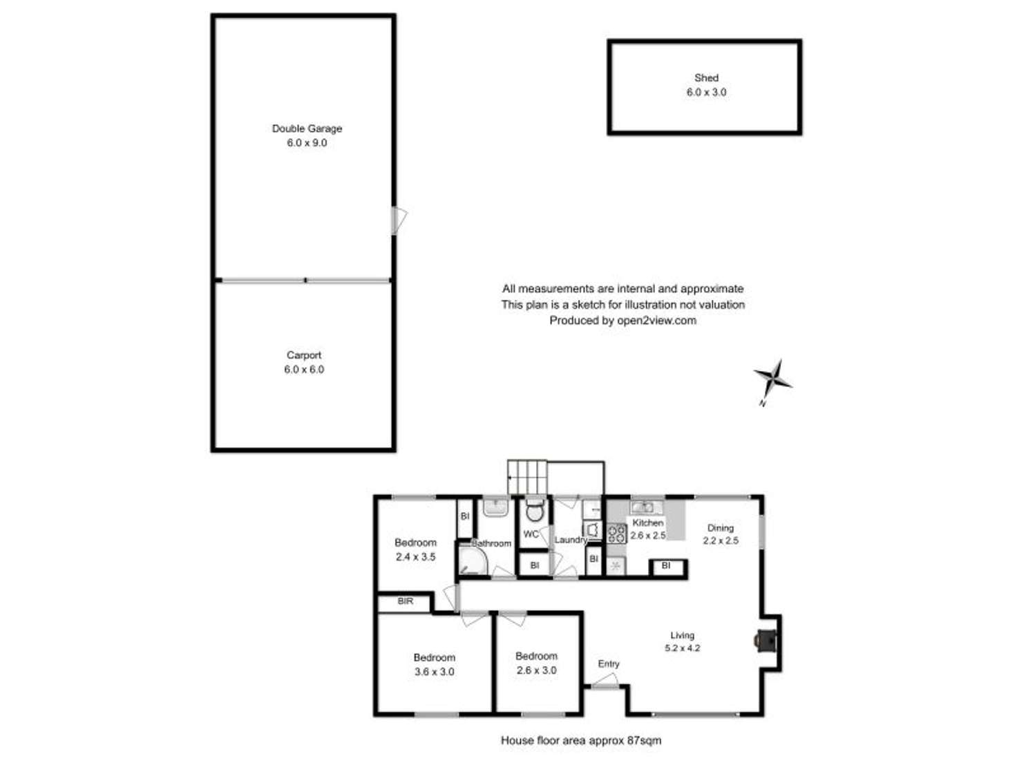 Floorplan of Homely house listing, 3 Darwin Street, Midway Point TAS 7171