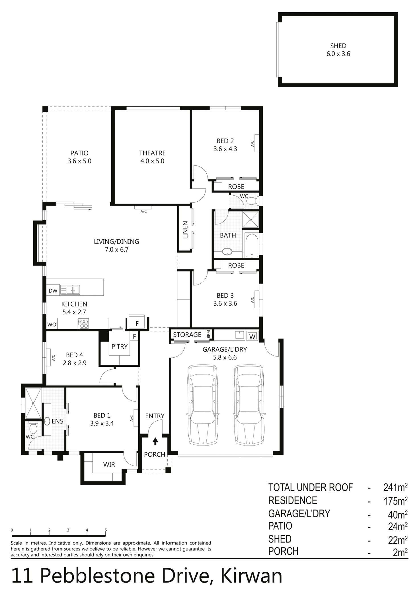 Floorplan of Homely house listing, 11 Pebblestone Drive, Kirwan QLD 4817