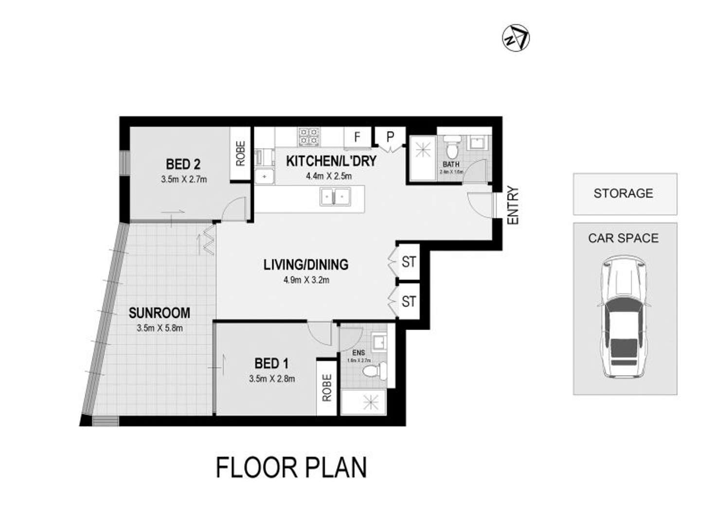 Floorplan of Homely apartment listing, 711/5 Half St, Wentworth Point NSW 2127