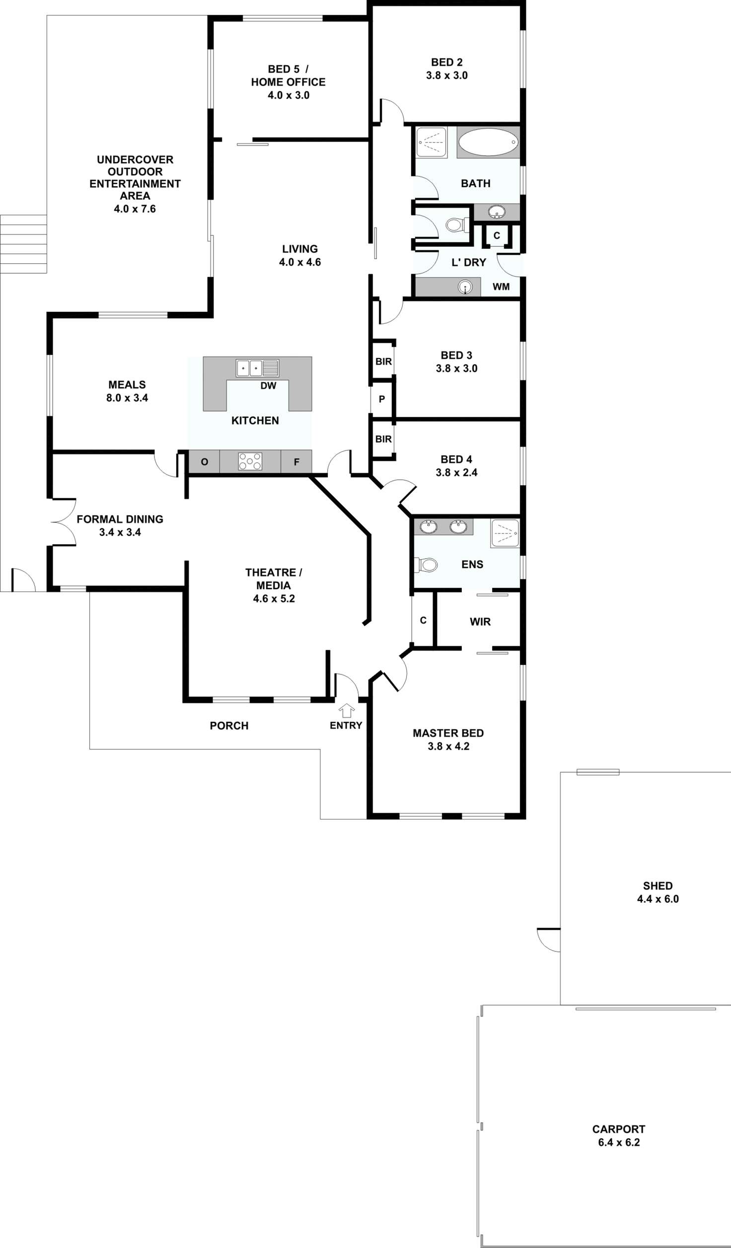 Floorplan of Homely house listing, 89 Averys Road, Jackass Flat VIC 3556