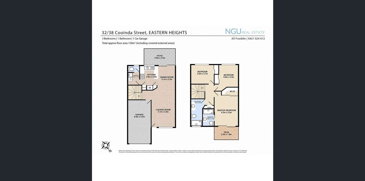Floorplan of Homely townhouse listing, 6/38 Cooinda Street, Eastern Heights QLD 4305