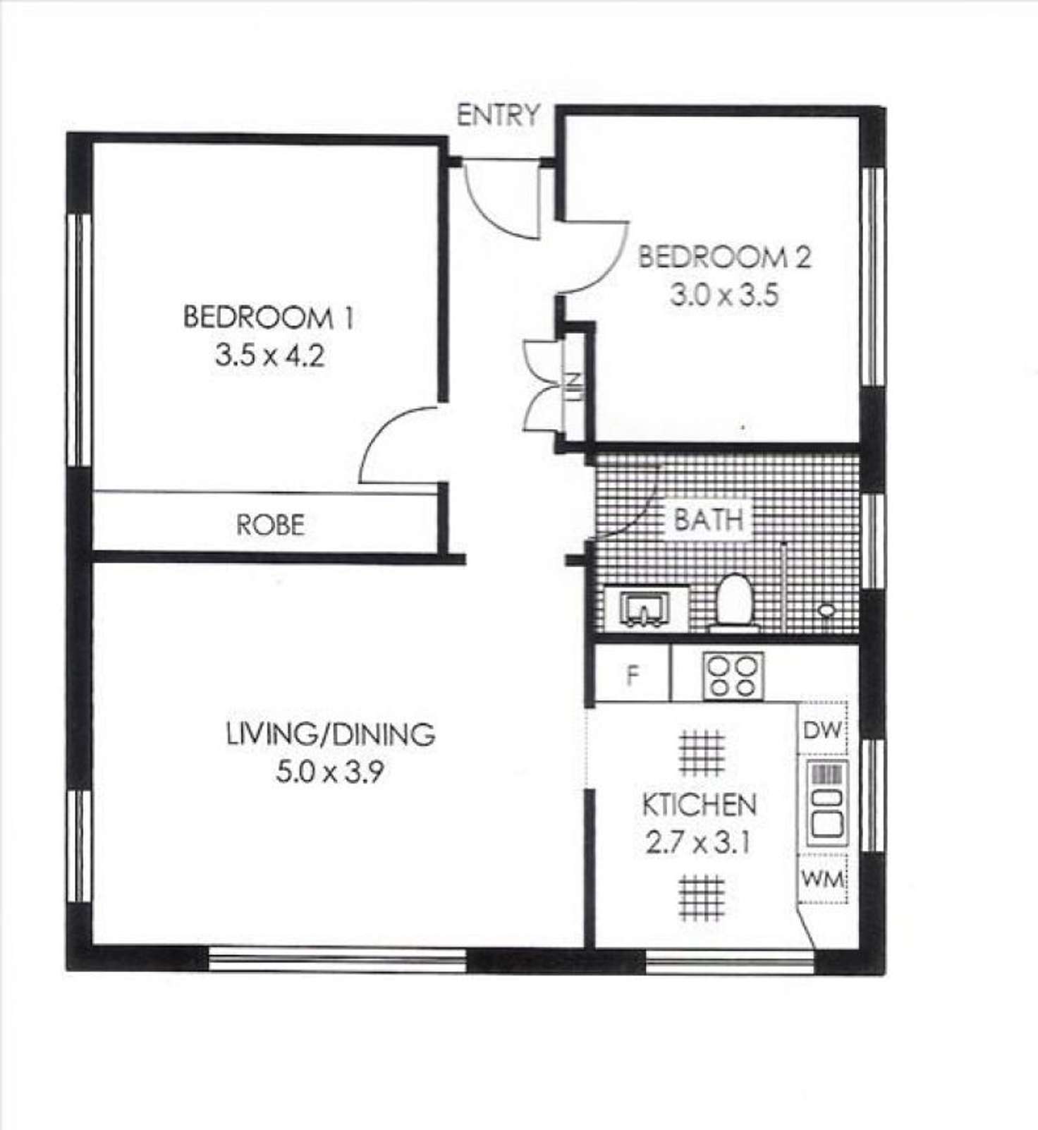 Floorplan of Homely apartment listing, 3/1a Belgrave, Cremorne NSW 2090